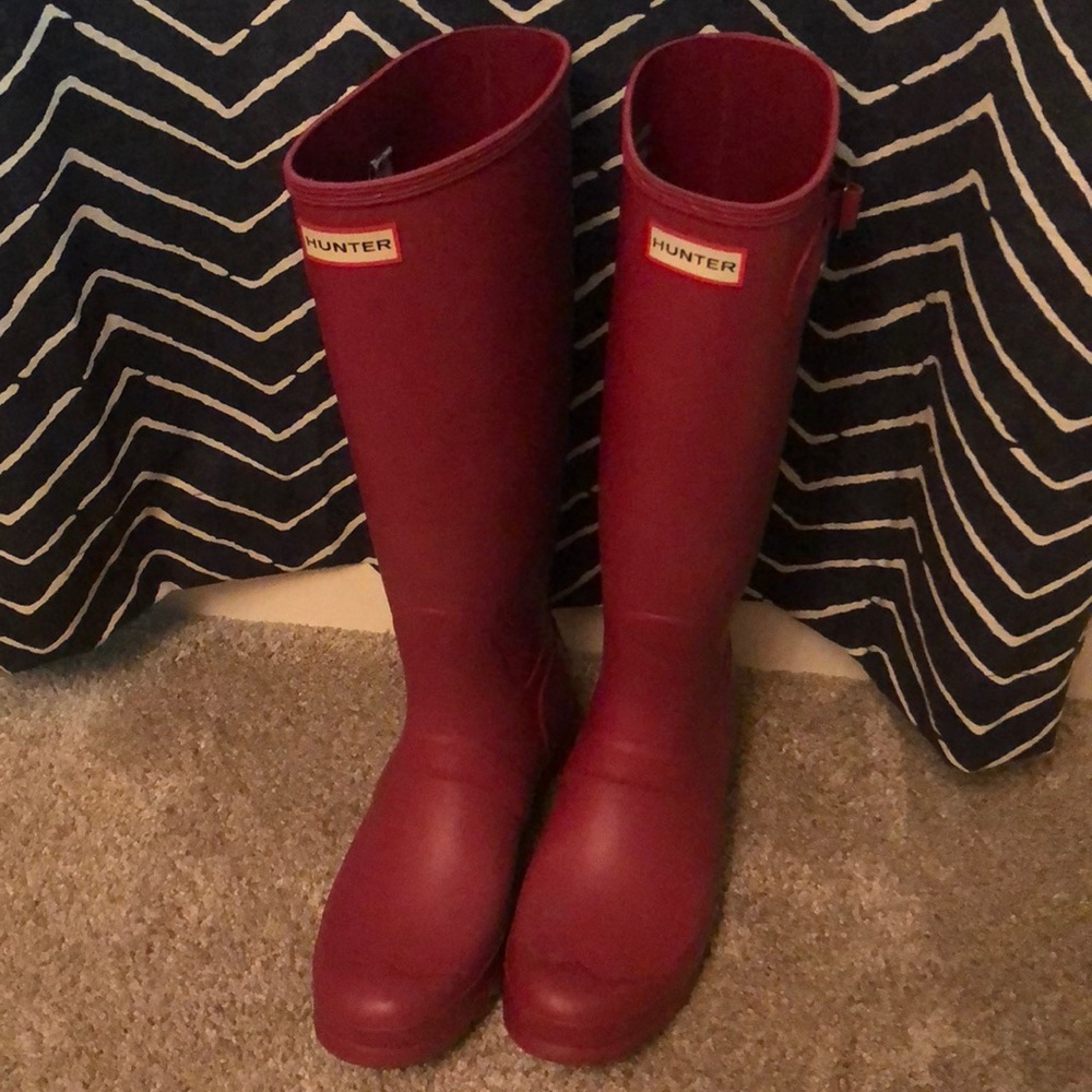 Pink Hunter boots